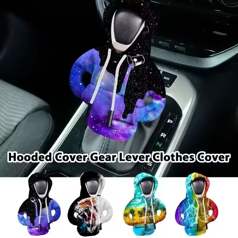 Motorcycle Gear Lever Cover - ユニバーサルフーディーシフトレバーカバー、チェンジレバースウェットシャツ、ギアシフトカバーフーディー、ギアノブセーター、車用ギアシフトノブカバー