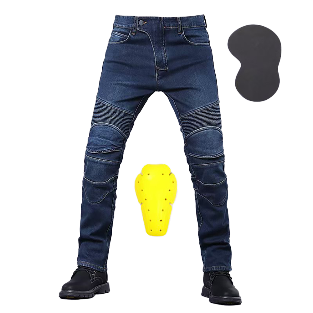 Motorcycle Gear Alpine - 二輪車用デニムパンツ,秋防止,クラシック,モトクロス,オールシーズン,新品