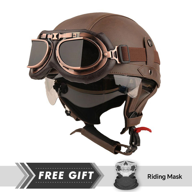 Motorcycle Gear In Store - オートバイのヘルメット,ハーフフェイス,軽量,安全,乗馬,ドット認証,オートバイの安全性