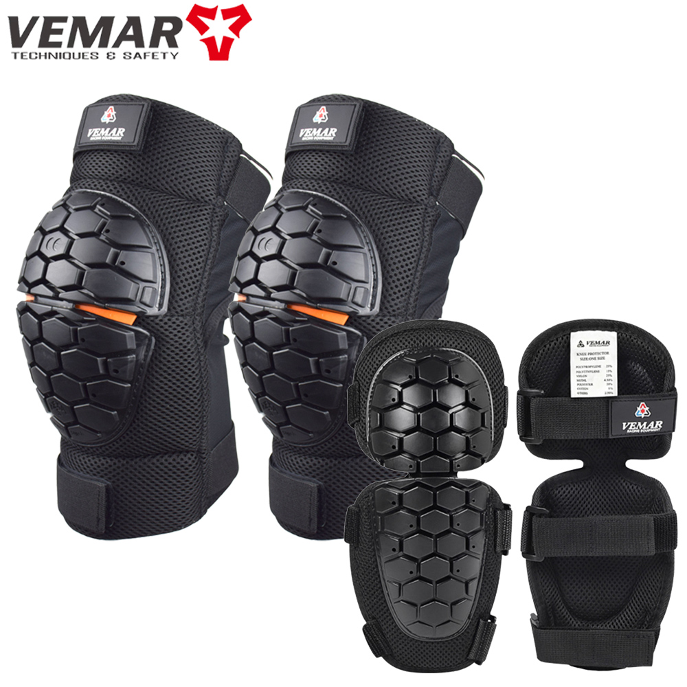 Motorcycle Gear Alpine - Vemar-男性用のオートバイの膝と肘のパッド,アウトドアスポーツの安全保護具,大人用のサイクリング保護