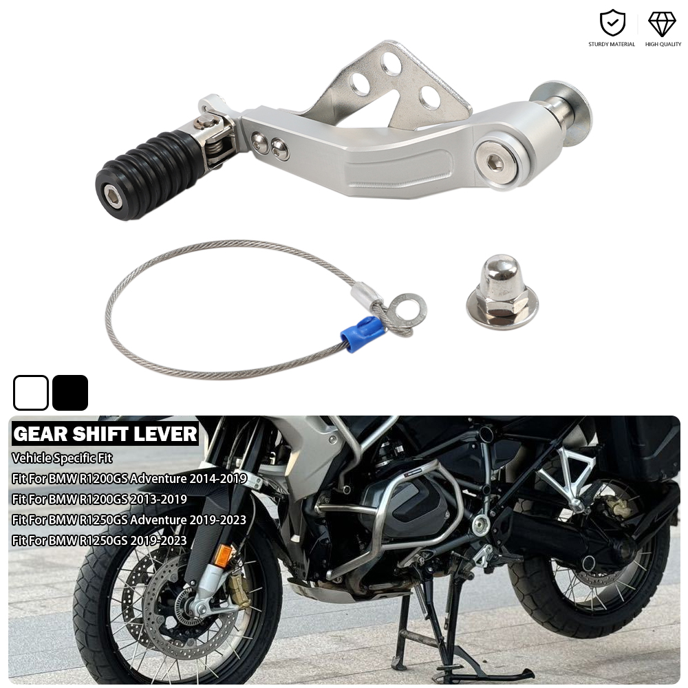 Motorcycle Gear Adventure - オートバイ調整可能ギアシフトレバー - ブラック BMW R1250GS Adventure