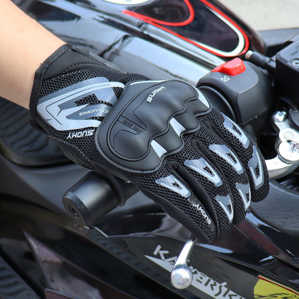 SUOMY オートバイ手袋女性男性夏通気性タッチスクリーンモ - Motorcycle Gear Alpine のレビューと価格